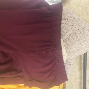 PJ Salvage Burgundy Pajama Pants